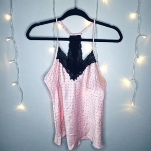 Ambrielle Coordinating Sleep Wear Set Pink ans Black Size Small